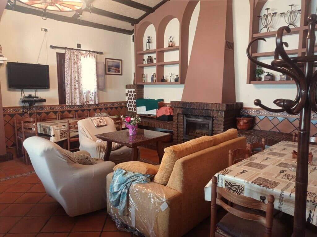 zona interior con televisión